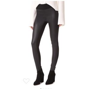 Club Monaco Tasha black faux Leather Leggings